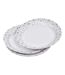 Lot de 6 Assiettes en Carton Stars 18cm Argent-1