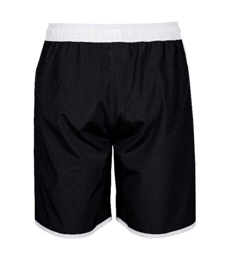 Short De Bain Team Adulte Noir Blanc Arena