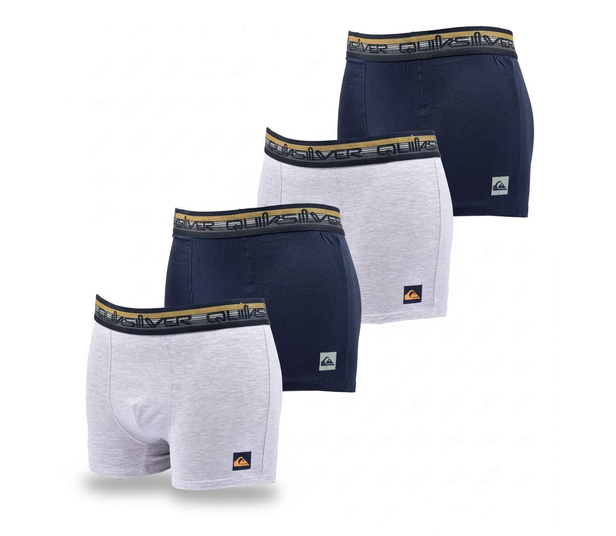 Quiksilver Pack de Boxers Homme Coton Stretch- Pack de 4-1