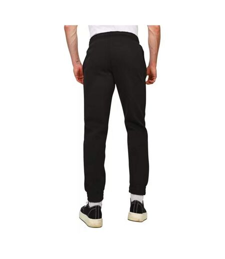 Unisex adult premium combed cotton jogging bottoms black Casual Classics