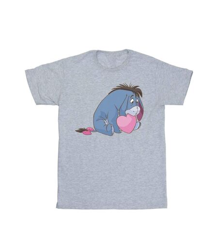 Disney Femme/Les femmes Winnie The Pooh Eeyore Mouth Cotton Boyfriend T-Shirt (Gris sportif) - UTBI47443