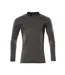 Polo Manches Longues Motif/style Tacheté Accelerate Homme Anthracite Foncé Noir Mascot-1