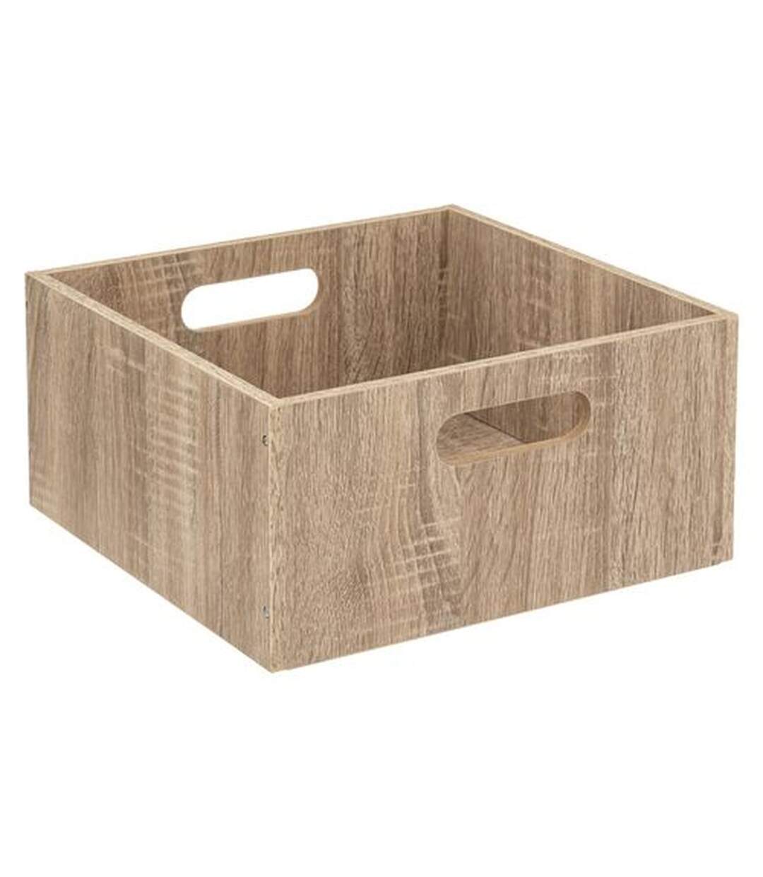 Lot de 2 Boîtes de rangement carrée en MDF-3