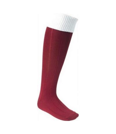 Chaussettes de foot homme bordeaux / blanc Euro