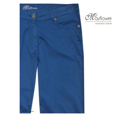 MAYFLOWER FLORA3 - Pantalon en toile stretch pour femme : Confort et élégance au quotidien