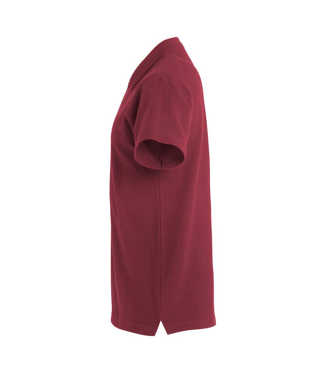 Mens Basic Polo Shirt Burgundy Clique-3