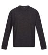 Regatta Mens Leith Lightweight Sweatshirt (Dark Grey Marl) - UTRG5356