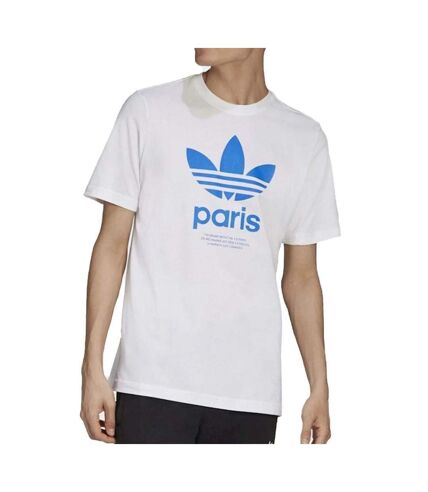 T-shirt Blanc Homme Adidas Citytrefoil Par - XS