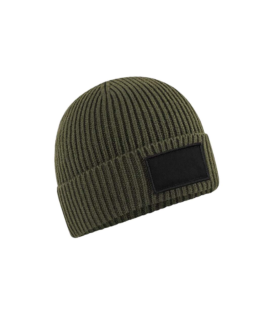 Bonnet fashion vert kaki / noir Beechfield