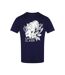 T-shirt Motif/style Tigre Homme Bleu Marine Cavalli Class-1