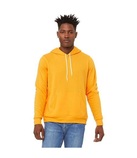 Bella + Canvas Unisex Pullover Polycotton Fleece Hooded Sweatshirt / Hoodie (Gold)