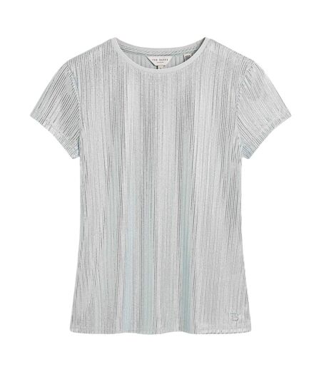 T-shirt Motif/style Métallisé Femme Bleu Clair Ted Baker