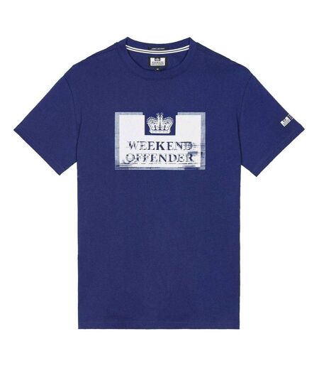 T-shirt Style Graphique Bonpensiero Homme Bleu Weekend Offender