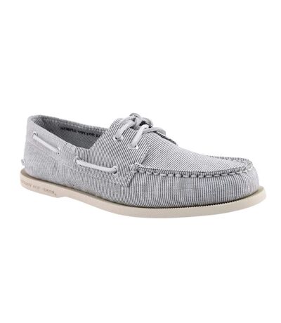 Chaussures Bateau Style À Rayures Authentic Original Homme Gris Sperry