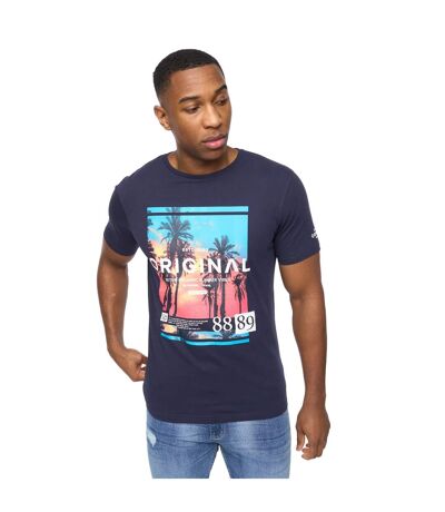 Mens summevibe t-shirt navy Crosshatch