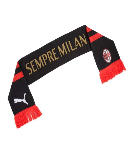 Ac Milan Logo Scarf One Size Red Puma
