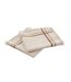 Lot de 2 Serviettes de Table Rayé Maha 40x40cm Beige-1