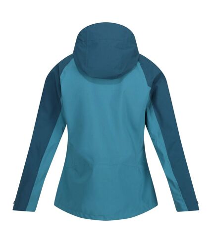 Veste imperméable birchdale femme bleu sarcelle / bleu sarcelle sombre Regatta