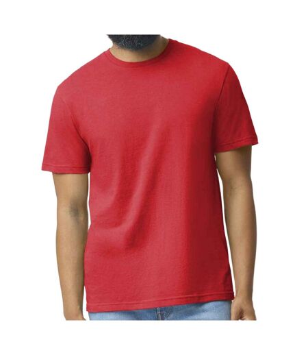 Gildan Mens Softstyle CVC T-Shirt (Red Mist)