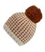 Bonnet Motif/style Pompon Dalary Femme Beige Clair Cuivre Regatta-1