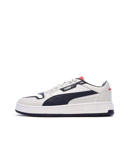 Baskets gris perle homme puma court classic street