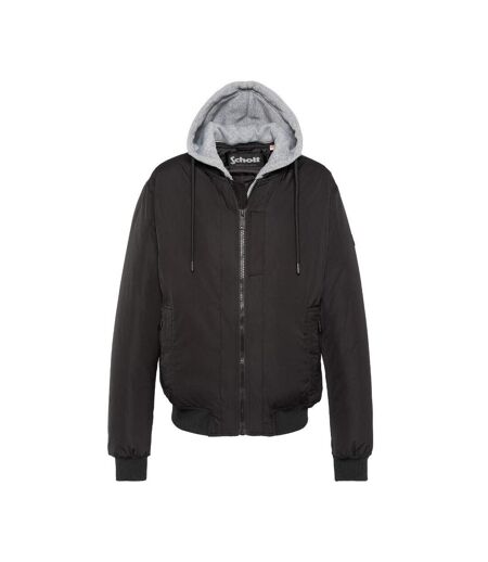 Blouson noir schott pastron amovible