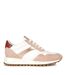 Womens/ladies Tabelya Leather Trainers Nude White Geox-3