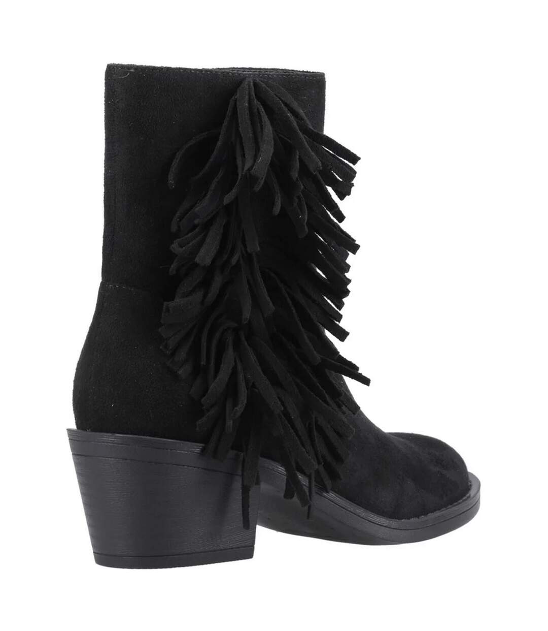 Womens/ladies Yankee Tassel Cowboy Boots Black Rocket Dog-2