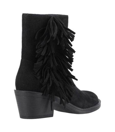 Womens/ladies Yankee Tassel Cowboy Boots Black Rocket Dog
