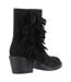 Womens/ladies Yankee Tassel Cowboy Boots Black Rocket Dog-2
