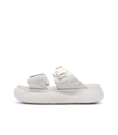 Claquettes beiges femme puma suede