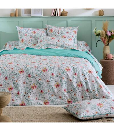 Parure de lit percale de coton ROXANE Taie 65x65 cm