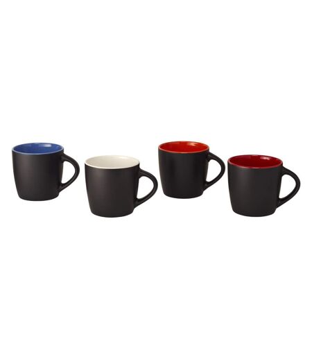 Riviera ceramic mug 8.4 x 8.8 cm solid black/red Bullet