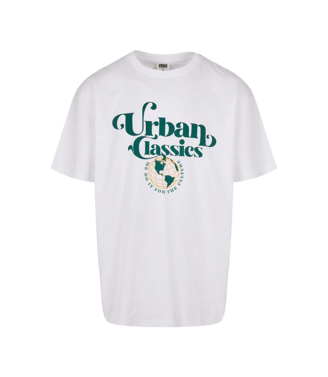 T-shirt Motif/style Globe Homme Blanc Urban Classics-1