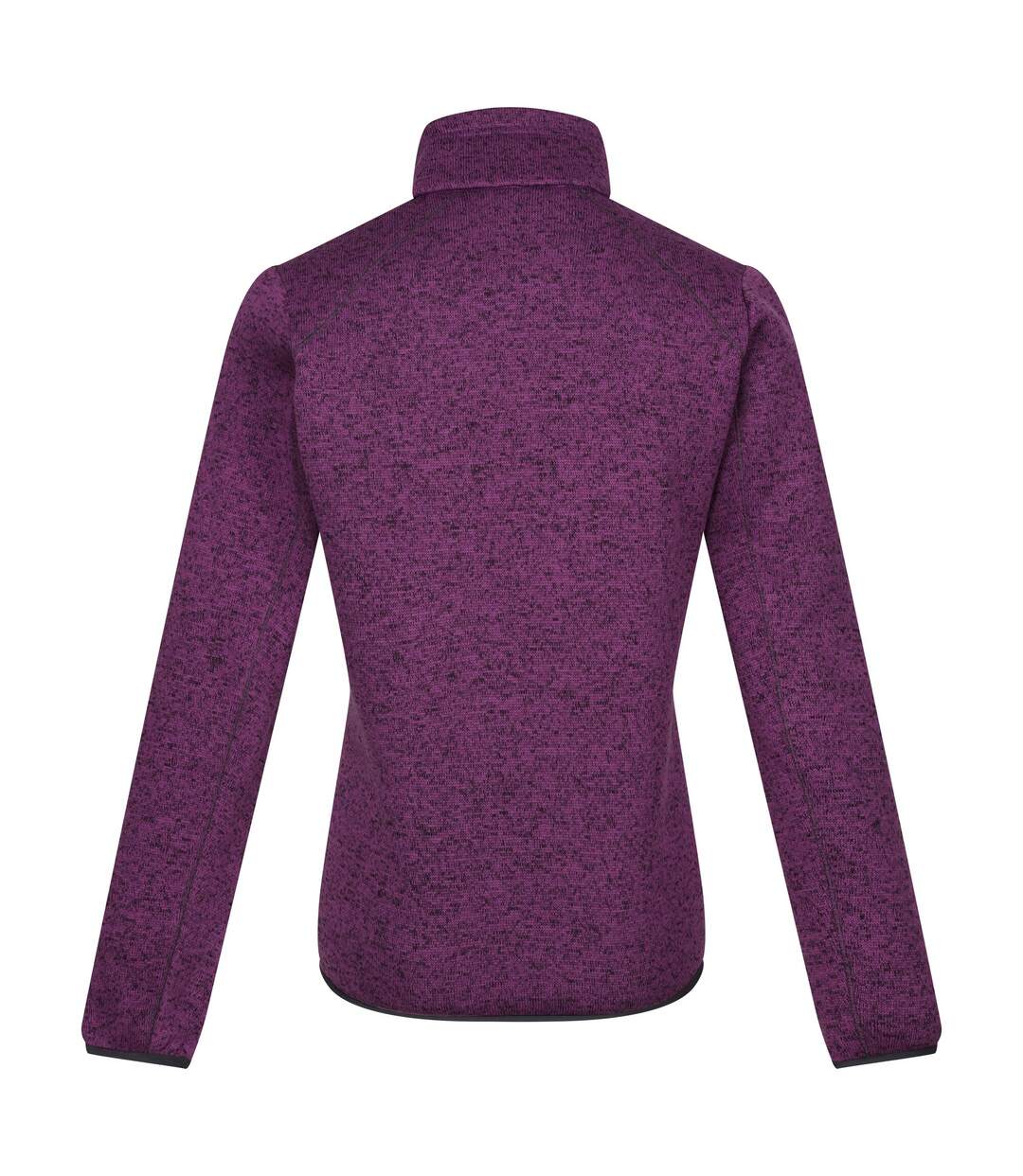 Womens/ladies Newhill Marl Full Zip Fleece Jacket Sunset Purple Seal Grey Regatta-3
