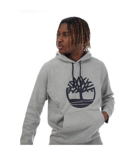 Mens Kennebec River Tree Logo Hoodie Grey Heather Timberland