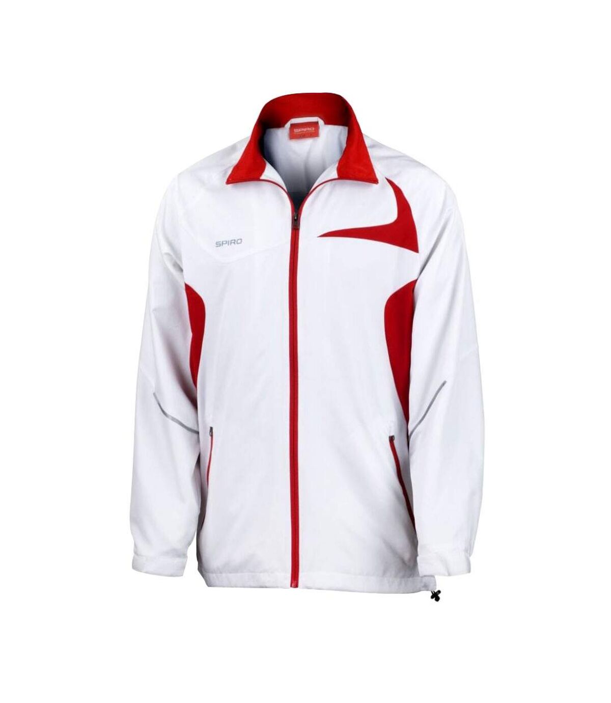 Spiro - Veste de sport légère hydrofuge - Homme (Blanc/Rouge) - UTRW1474