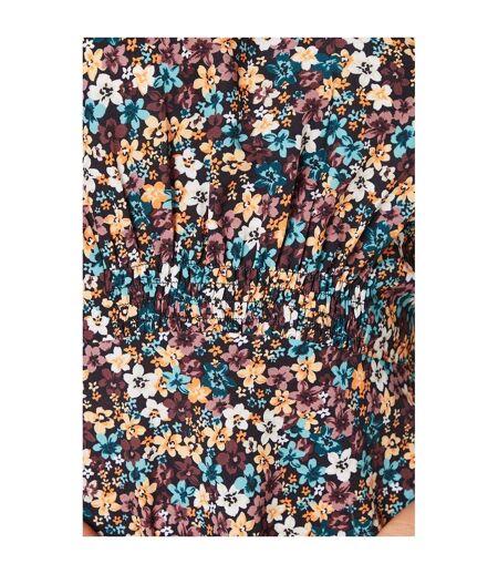 Womens/ladies ditsy floral empire flutter midi dress multicoloured Dorothy Perkins