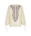 Blouse Manches Bouffantes Femme Crème Raffya-2