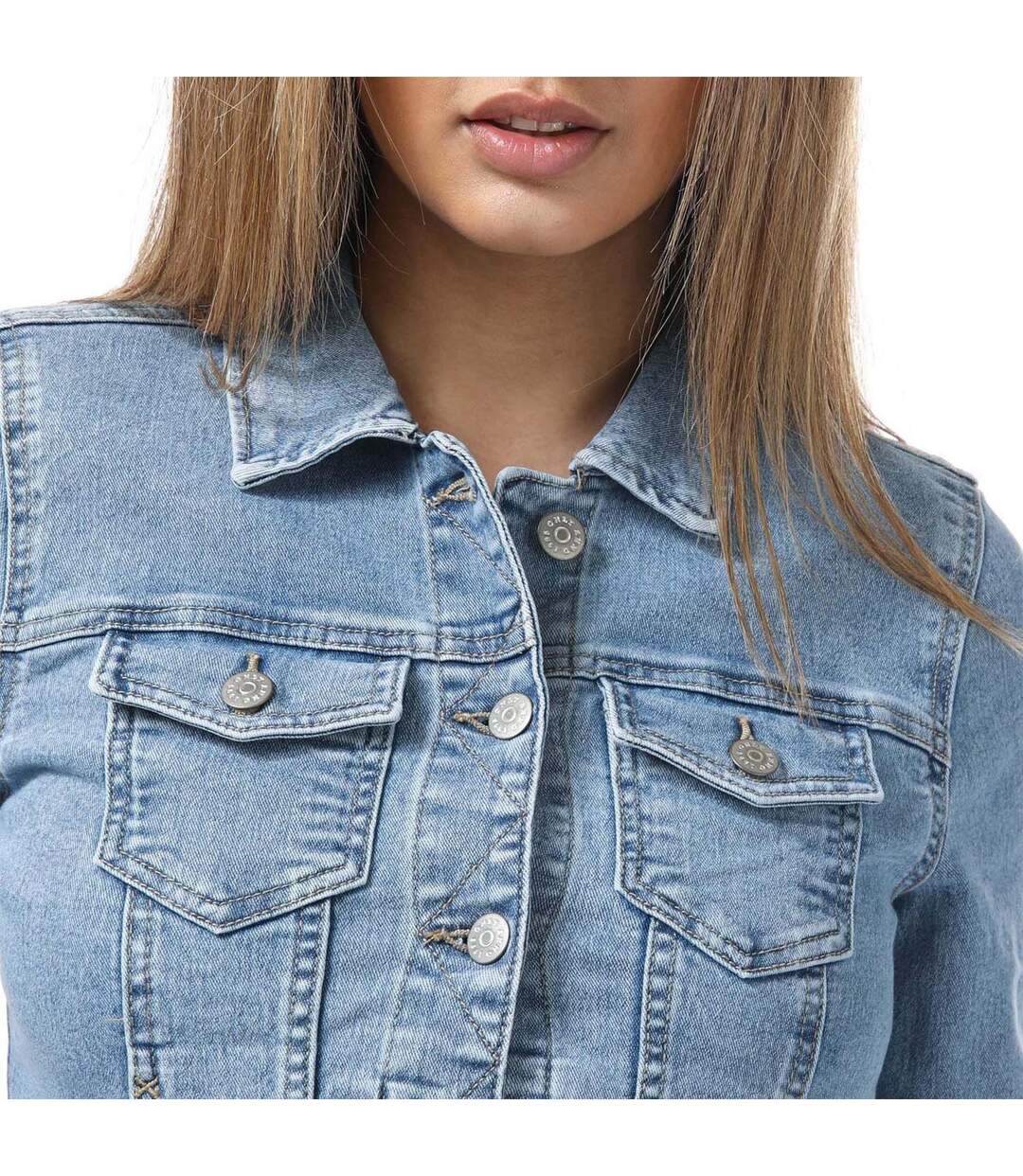 Veste En Jean Wonder Life Femme Bleu Clair Délavé Only-4