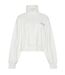 Womens/ladies Embroidered Logo Fleece Sweatshirt Chalk Calvin Klein-2
