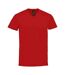 Mens imperial v neck t-shirt red SOLS