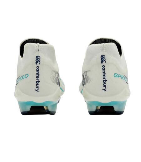 Unisex Adult Speed Falcon 2.0 Elite Firm Ground Rugby Boots White Green Canterbury