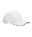 Team Sports-tech Baseball Cap White French Navy Beechfield-1