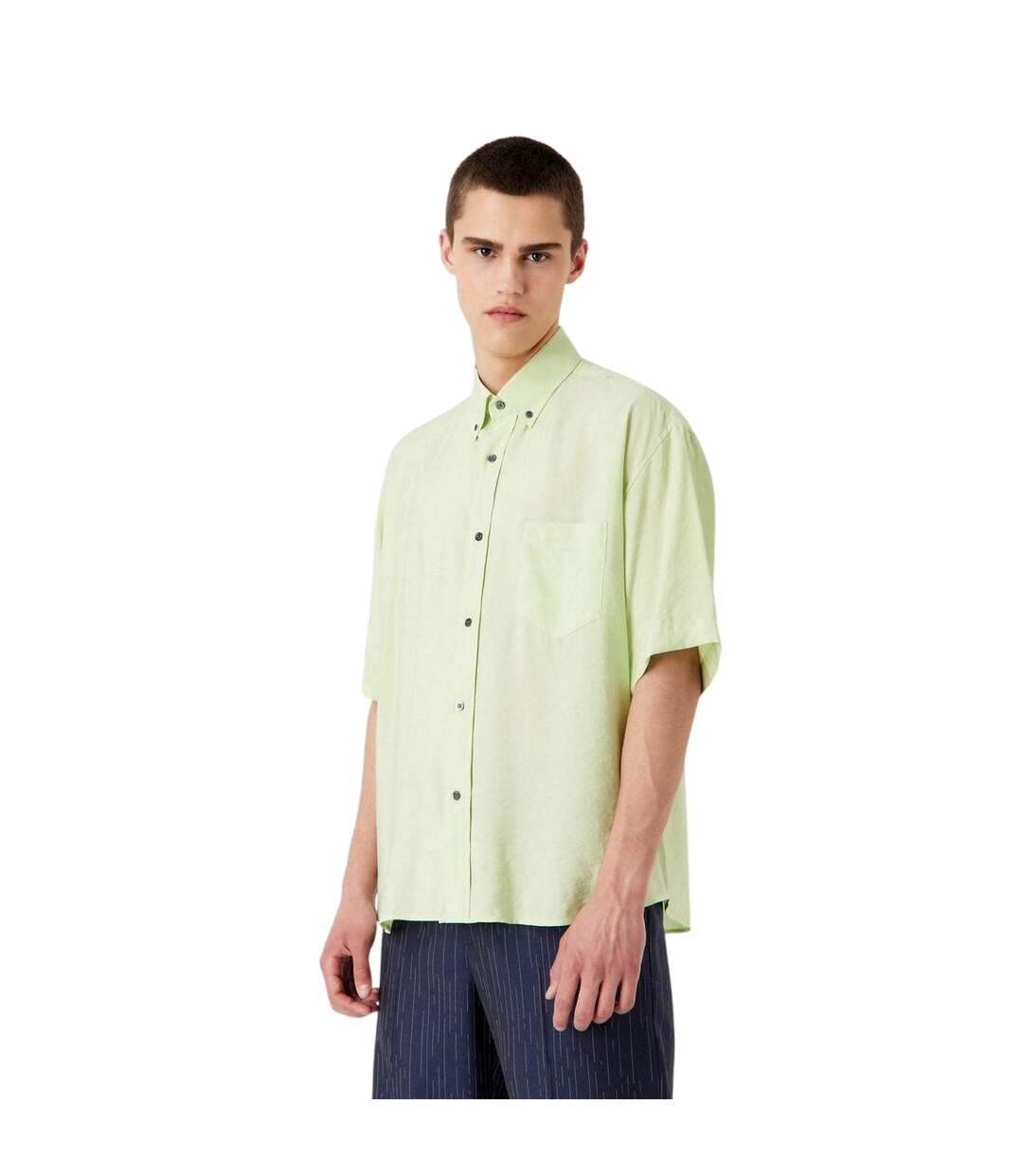 Mens Short-sleeved Shirt Green Emporio Armani EA7-4