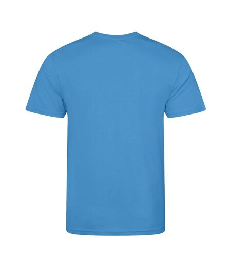 Just Cool Mens Performance Plain T-Shirt (Cornflower Blue)