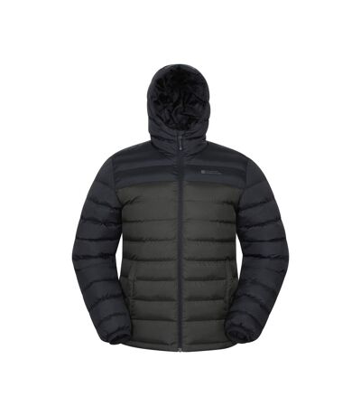 Doudoune Matelassée Seasons Homme Vert Kaki Mountain Warehouse