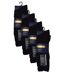 12 Pair Multipack Mens 100% Egyptian Cotton Socks | Sock Snob | Luxury Ribbed Seamless Mid Calf Black Socks