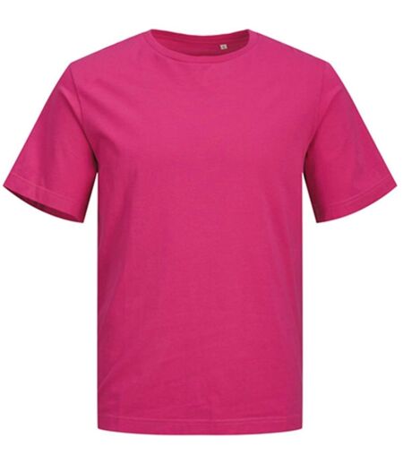 T-shirt manches courtes - JACK&JONES - Unisexe - JJ7526 - rose fuchsia