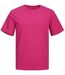 T-shirt manches courtes - JACK&JONES - Unisexe - JJ7526 - rose fuchsia